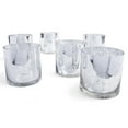 thumbnail image 1 of Koyal Wholesale Silver Mercury Glass Cylinder Vases, 5 x 5 Inches, Short Floating Candle Centerpiece, Set of 6, 1 of 2
