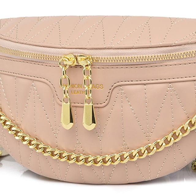 Bolsa PU de pecho cadena moda Crossbody pecho mujeres para niñas calle viajar Tmvgtek Para Estrenar