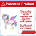 thumbnail image 2 of Gretion 2 globos de unicornio de aluminio, 66 cm, autoportantes, 2 of 9