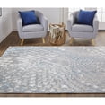 thumbnail image 4 of 8' X 10' Blue Silver And Gray Geometric Area Rug, 4 of 10