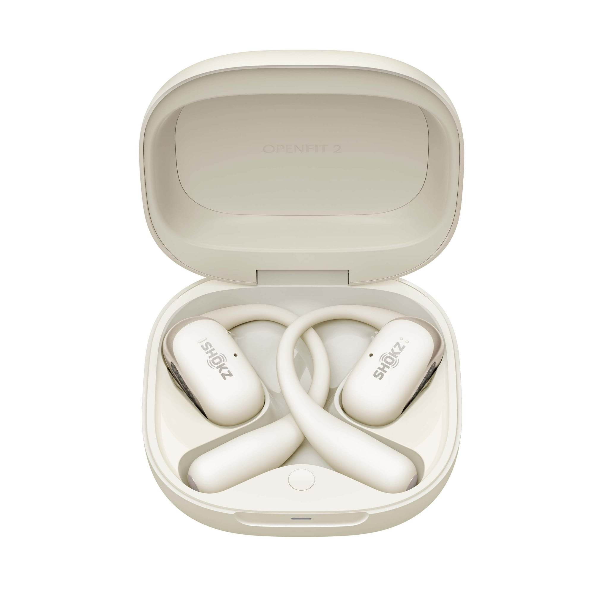 Shokz OpenFit 2 - Open-Ear Wireless Bluetooth Headphones - Beige