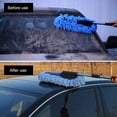 thumbnail image 4 of Cleaning Tools Car Cleaning Brush Window Duster Stainless Steel Retractable Handle Dusting Tool  Blue, 4 of 8