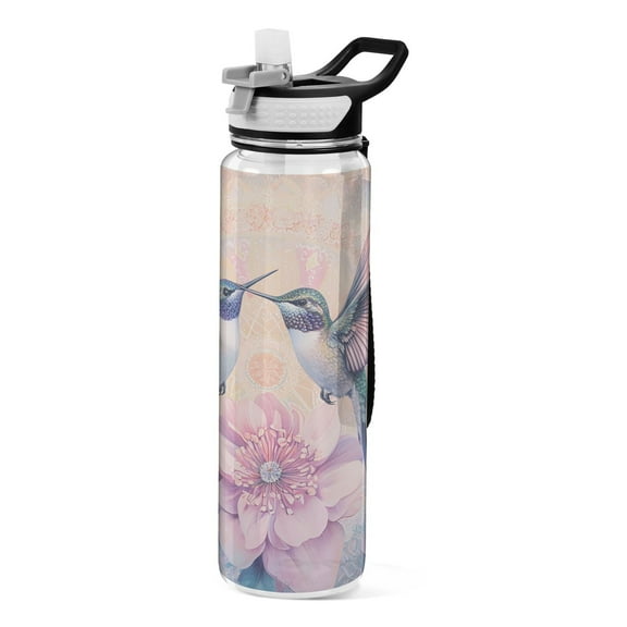 BZSMCE Sport Bottle Harmony Of Hummingbirds Outdoor sports Water Bottle Size: 10.4x3in