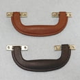 thumbnail image 4 of Negro 1 Pieza Manija de Maleta Vintage Plástico Imitación de Cuero Manija de Equipaje Accesorios Cajón Correa de Puerta de Gabinete Manija de Transporte Manija de Puerta de Gabinete, Marrón, 4 of 5