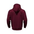 thumbnail image 6 of safuny Men's Long Sleeve Tops Loose Hoodies Shirts Big&Tall Casual Crew Neck Sweatshirts Zipper Workout Fashion Solid Color Pullover Red XXL, 6 of 9
