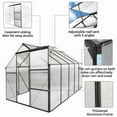 thumbnail image 2 of Serre Surélevée en Polycarbonate 6x10 Pi avec Base et Ancrage en Aluminium Robuste pour Jardin Extérieur Toutes Saisons, 2 of 8