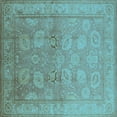 thumbnail image 1 of Ahgly Company Indoor Square Oriental Light Blue Traditional Area Rugs, 5' Square, 1 of 4