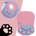 thumbnail image 3 of Alfombrilla de ratón de de dibujos animados en 3D con soporte de muñeca para r el dolor de muñeca para no blandos rosado Jinwen reposamuñecas del ratón, 3 of 8