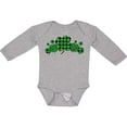 thumbnail image 3 of Inktastic St. Patrick's Day Clovers in Plaid Boys or Girls Long Sleeve Baby Bodysuit, 3 of 5