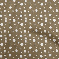 oneOone Silk Tabby Dark Olive Green Fabric Abstracts Dress Material Fabric Print Fabric By The Yard 42 Inch Wide