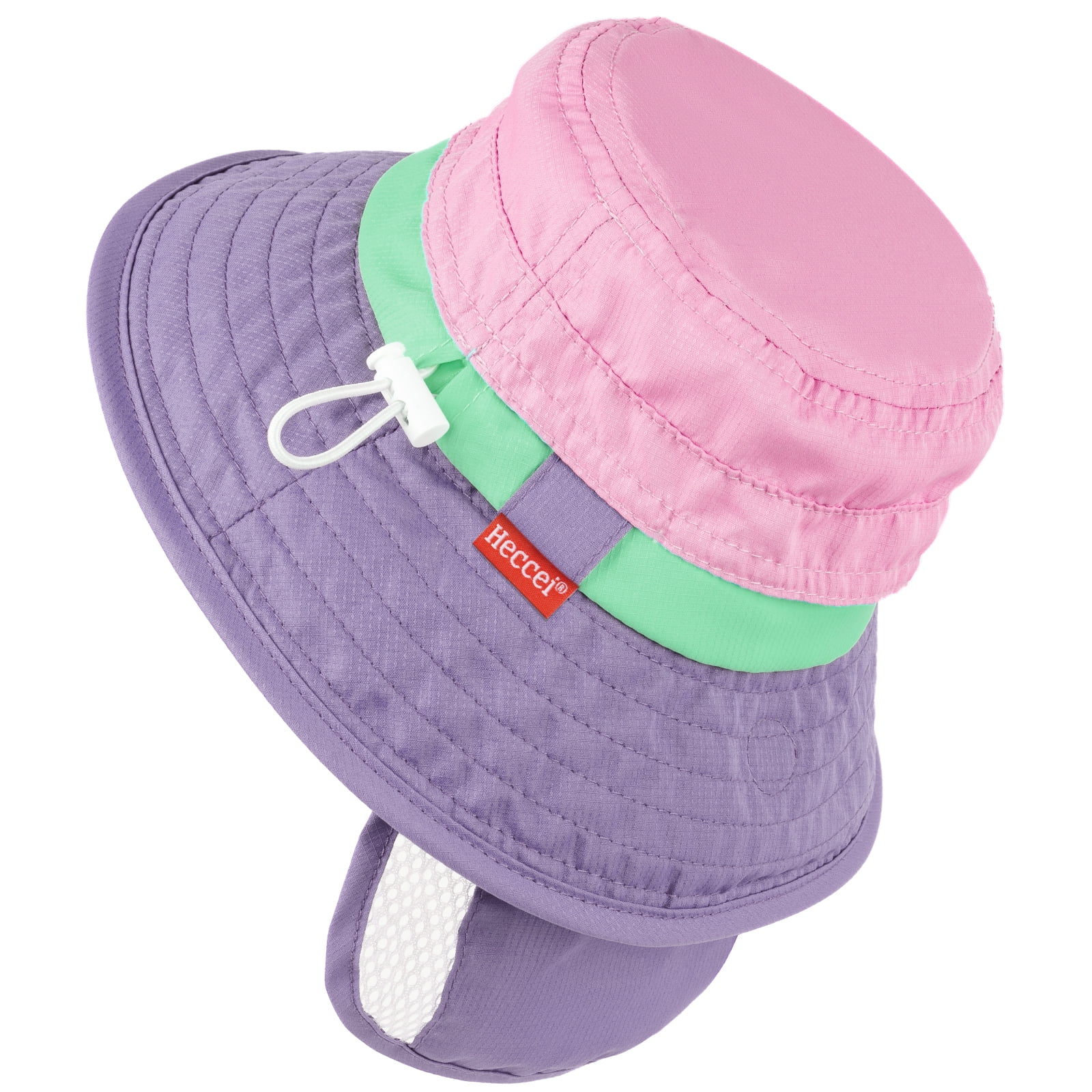 HECCEI Infant Sun Hat UPF 50+ Sun Protection Hat, 0-6 Months, Purple