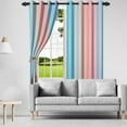 thumbnail image 6 of Lfeey Pink and Blue Ombre Curtains, Blackout Curtain for Bedroom/Living Room, 42x96 inch, Set of 2, 6 of 6
