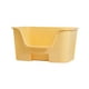 thumbnail image 2 of Cajas de arena para gatos de lados altos Inodoro abierto para gatos Recipiente grande para arena para gatos para interiores Amarillo sin rueda, 2 of 8