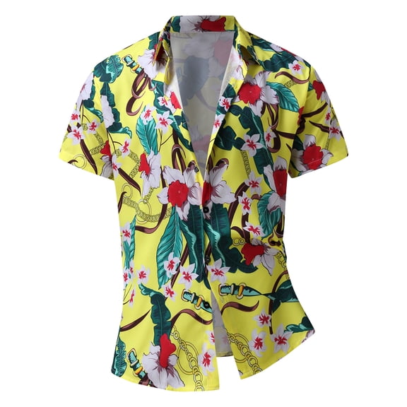 Vedolay Mens Short Outfits Men 2 Piece Set Short Sleeve Shirt with Drawstring Waist Shorts Summer Casual Beach Outfits,Blue S