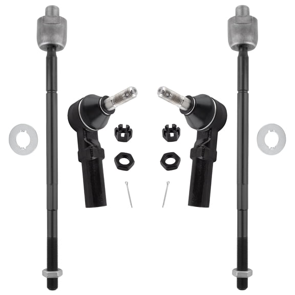 BOXI (Set of 4) Front Inner Outer Tie Rod Ends Fit for Saturn SC SL SW Series 1991-2002 | for Chevrolet Camaro 1993 94 95 96 97 1998 1999 2000 2001 2002 | for Pontiac Firebird 1993-2002| EV260 ES3238