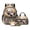 White and Green - Cute Panda Floral, variant on DISNIMO Kids Backpack for Girls, Cute Panda Floral Print 3 in 1 School Backpack Set with Lunch Box and Pencil Case, 17 Inch Lightweight School Bookbag Travel Daypack