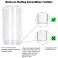 thumbnail image 4 of Vaso Snow Globe Tswofia de plástico de 16 onzas, paquete de 8 con tapa y pajita, 4 of 7