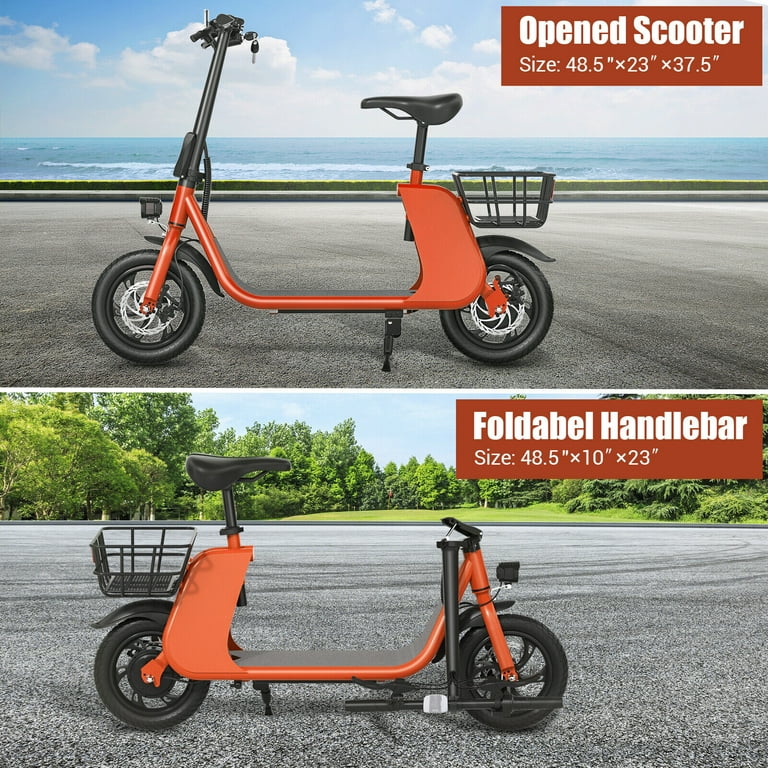 450W 36V Folding Sports Electric Scooters Bike E-Scooter with Seat