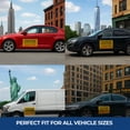 thumbnail image 2 of Caution The Vehicle Makes Car Magnet Sign by DC | Flexible Car Magnetic Sheets with Adhesive Backing | 10"x20" Bumper Magnet Sticker for Vehicles, Trucks & Business Advertising Signs 2 PC | USA Made, 2 of 7