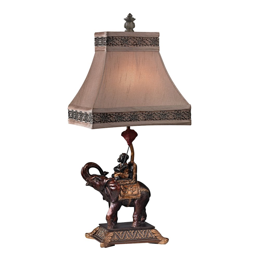 Monkey on Elephant Accent Lamp