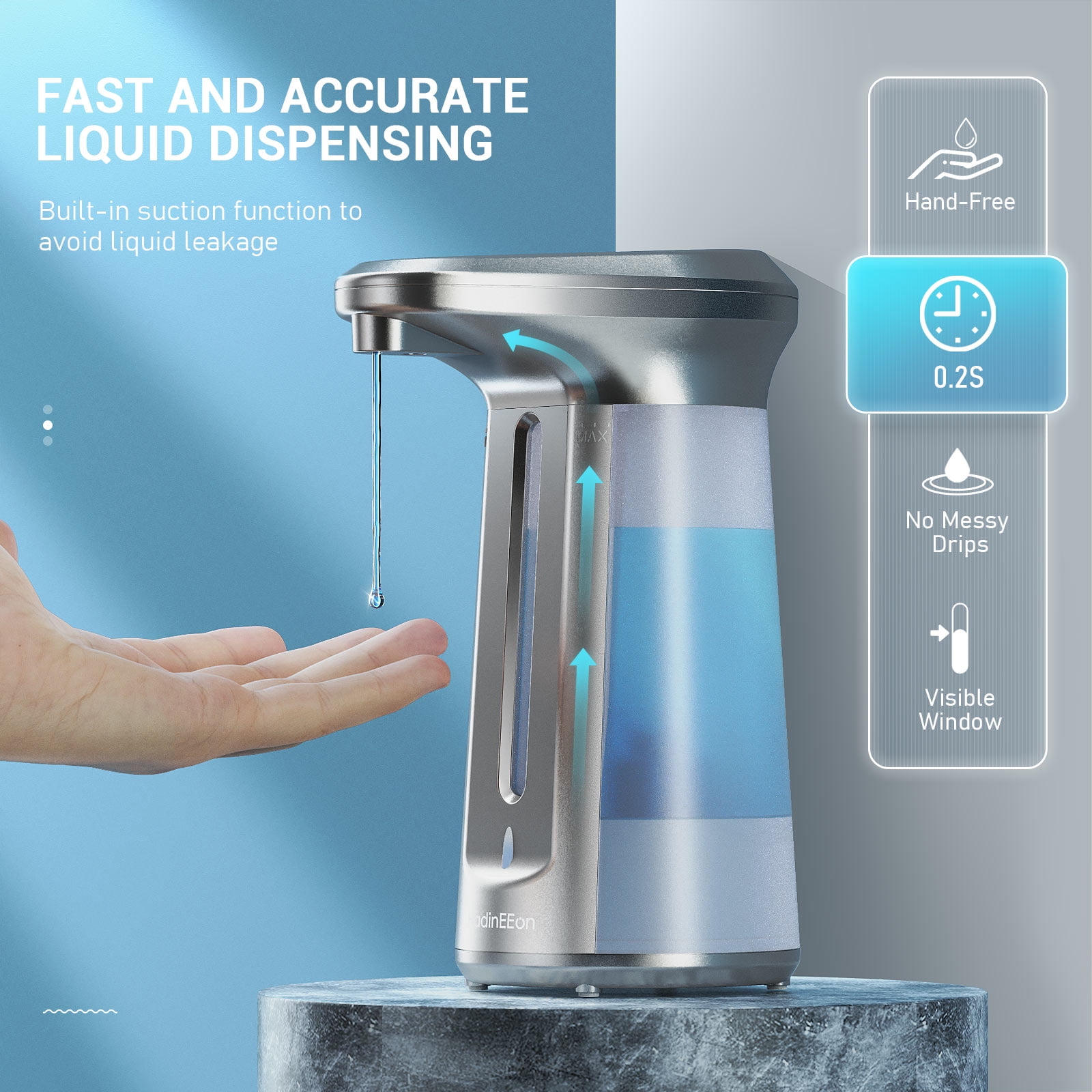 Automatic Foam Soap Dispenser Foaming Touchless Soap Dispenser, 330ml