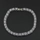 thumbnail image 3 of Collar de cristal de hip hop Yashi 28 pulgadas Plata, 3 of 5