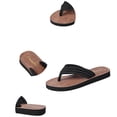 thumbnail image 6 of Iyufng Women Sandals Chunky-Sole Thong Slippers Summer Fashion Casual Flats Beach Sandals, 6 of 9