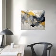 thumbnail image 3 of COMIO Abstract Canvas Wall Art Pictures for Living Room Black and Grey Marble Texture Pattern Canvas Print for Bedroom Modern Minimalist Wall Art Painting for Bathroom Home Office Decoration, 3 of 4