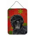 thumbnail image 1 of Carolines Treasures SS4718DS1216 Affenpinscher Flocons de Neige Rouges Impressions Murales Ou de Porte en Métal Aluminium pour Noël, 1 of 2