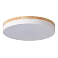 thumbnail image 6 of Modern Minimalist Close to Ceiling Lighting, Wood LED Flush Mount Ceiling Light for Bedroom Kitchen Hallway, 6 of 6
