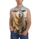 thumbnail image 1 of Balery Cute Prairie Sheep Herd Camisetas sin mangas para hombre, absorbe la humedad y protege contra el mal olor.-3X-Large, 1 of 7
