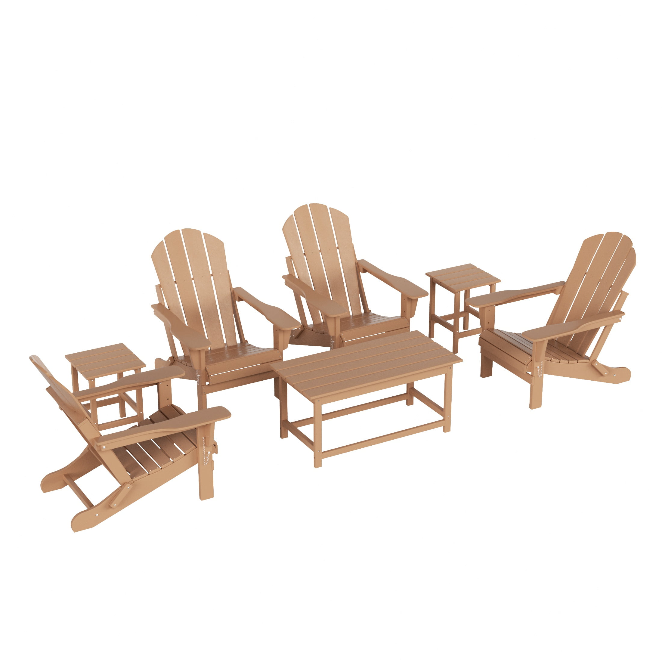 WestinTrends Malibu 7Pieces Outdoor Patio Furniture Set, All Weather Outdoor Seating Plastic