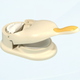 thumbnail image 1 of 2 In 1 Tortilla Press Dumpling Skin Maker, Tortilla Dough Dumpling Artifact Dough Pressing Tool Dumpling Skin Wrapper Machine Beige 4.3"x2.7", 1 of 5