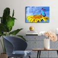 thumbnail image 6 of Sunflower Butterfly Wall Art Bathroom Decor Blue Sky Nature Landscape Canvas Prints Kitchen Pictures Sunflower Painting for Bedroom Artwork Yellow Floral Posters Living Room Home Decorations 12x16", 6 of 6