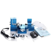 Topchances Mini Motorized Lathe Machine 24W DIY Tool Metal Woodworking Hobby Modelmaking