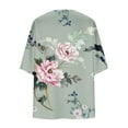 thumbnail image 4 of Xixinqiwan Womens Kimono Beach Cover Up for Summer Floral Printed Chiffon Cardigan Loose Casual Tops Capes, 4 of 5