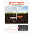thumbnail image 3 of 48" W x 48" H Vinyl Fence Panels, Air Conditioner Fence, Outdoor Privacy Screens for Trash Can, Pool Equipment Enclosure, Privacy Screen Kit Strip Panels (2 Panels), 3 of 9