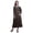 Black3, variant on Women Cotton Smocked Boho Renaissance Long Ruffle Maxi Dress-Medium