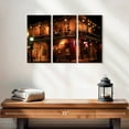thumbnail image 2 of Elephant Stock French Quarter New Orleans Wall Art - Horizontal Multi Panel Canvas - Living Room Wall Decor - Places Multi Panel - Black And Orange Decor - 23" x 14", 2 of 4