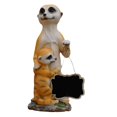 thumbnail image 3 of Estatua de Meerkat con tablero de memorando Figura de es de resina Micro paisajismo creativo recolección de decoración exterior para el césped, 3 of 8