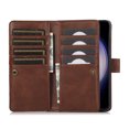 thumbnail image 7 of Compatible with Samsung Galaxy S25 Wallet Case with Credit Card Holder, Flip Folio Book PU Leather Vintage Phone Case Shockproof Multifunctional Cover Women Men for Galaxy S25, Coffee, 7 of 7