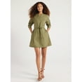 thumbnail image 6 of Free Assembly Women’s Ruffle Neck Mini Dress, Sizes XS-XXXL, 6 of 6
