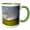 Green/White, variant on 3drose, Usa, Washington State, Palouse. Springtime Landscape. Canola Fields, 11oz Two-tone Yellow Mug