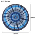 thumbnail image 6 of Blue White Tie Dye Spiral Pattern Round Tablecloth 60"x60",Wrinkle Wipeable Table Cloth for Kitchen Dining Room Picnic Patio Party, 6 of 6