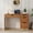 Brown, variant on 4 EVER WINNER 48"Computer Desk with Drawers, Home Office Writing Desk with Spacious Legroom, Modern Study Desk for Bedroom, Office and Small Spaces,White