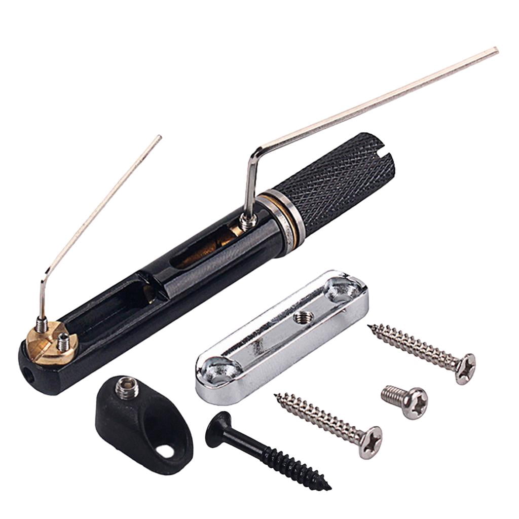 LeeQinersw 5 Strings Electric Guitar Bridge Set with Wrench Screws Guitar Bridge Base Parts