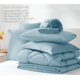 thumbnail image 5 of Juego de edredón CozyLux, tamaño king, azul claro, 7 piezas, cama en bolsa, 5 of 7