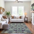 thumbnail image 6 of Addison Rugs Mayfield Premium Machine Washable Transitional Geometric Seafoam Rectangle Rug, 8' x 10', 6 of 6