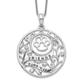 thumbnail image 1 of Diamond2Deal Collier Amis Animaux en Argent Sterling 925 Rhodié pour Femmes 18 Pouces, 1 of 6