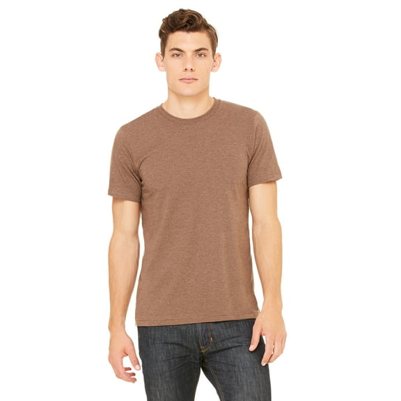 Bella   Canvas Unisex Jersey Short Sleeve Tee , 3001CVC , Heather Brown , X-Large